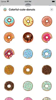 colorful cute donuts iphone screenshot 1