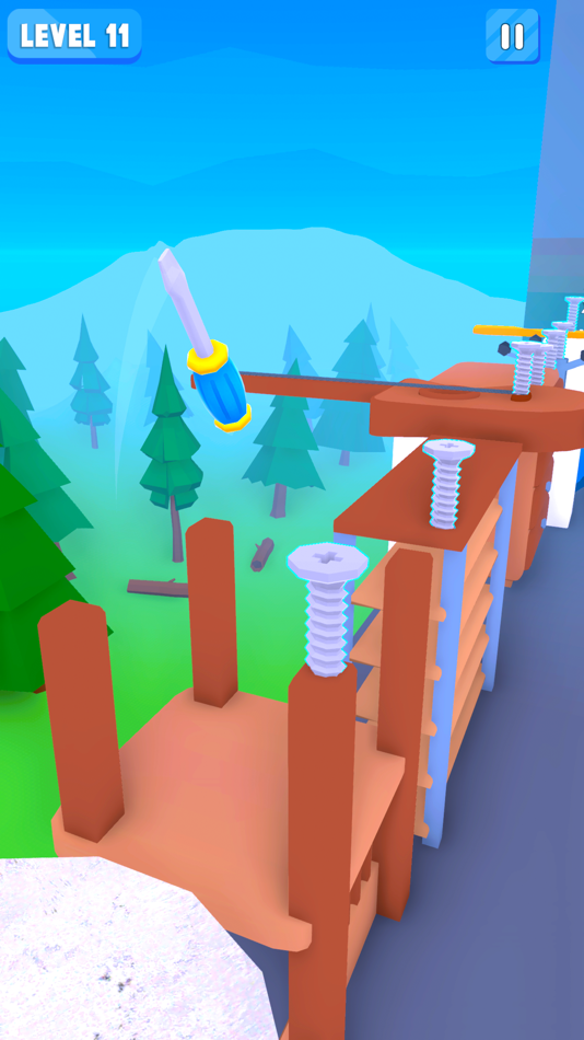 #7. Flip & Screw (iOS) Podle: Dumbbell Games Yazilim Anonim Sirketi