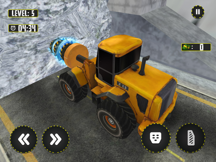 Snow Excavator Driving 3D