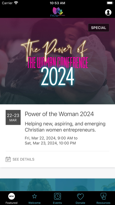 Screenshot #1 pour Erica Ministries