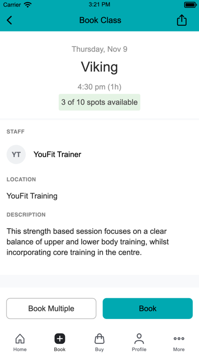 YouFit Training Screenshot