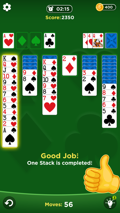 TriPeaks Solitaire Bingo Cards Screenshot