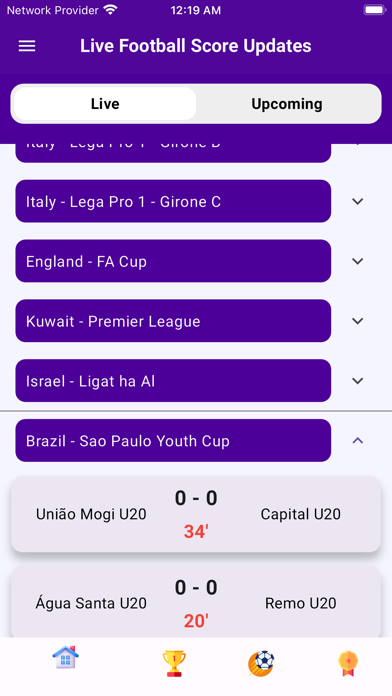 Live Football Score Updates Screenshot