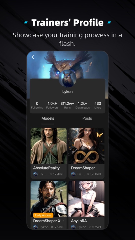 #5. TensorArt - AI model generator (iOS) Podle: Echo INTERNATIONAL HK LIMITED