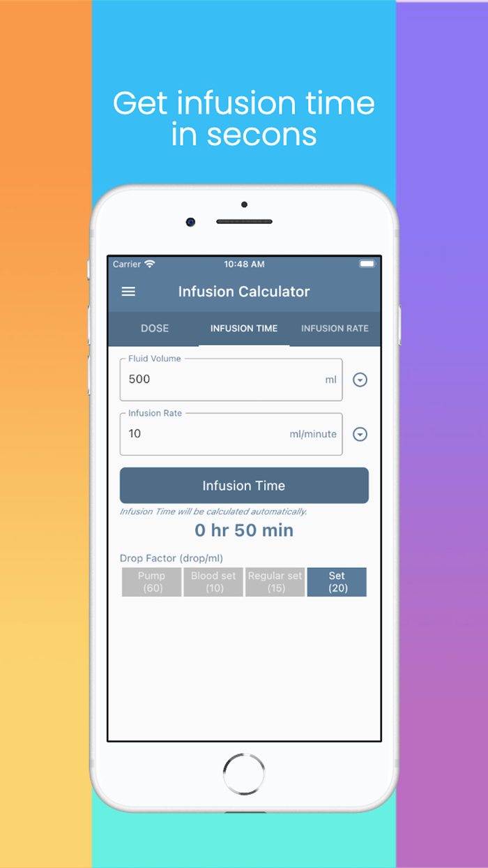 Infusion Calculator WH