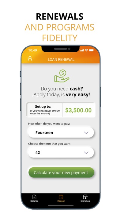 Apoyo Financiero Mobile Screenshot