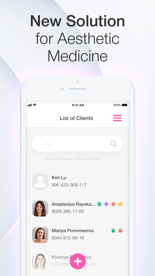 #3. Onlinic - Client Database CRM (iOS) Podle: AESOLUTION