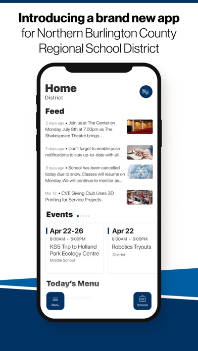 Northern Burlington CRSD, NJ Screenshot