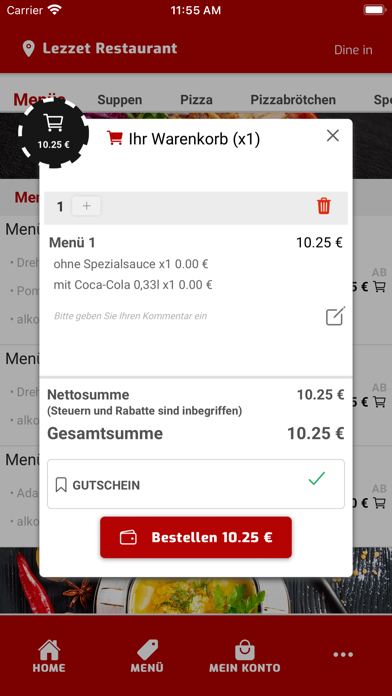 Lezzet Restaurant Screenshot