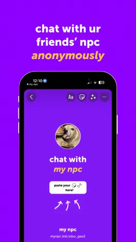 Game screenshot my npc - anonymous ai chat mod apk