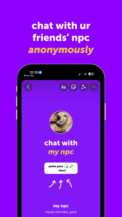 my npc - anonymous ai chat Screenshot