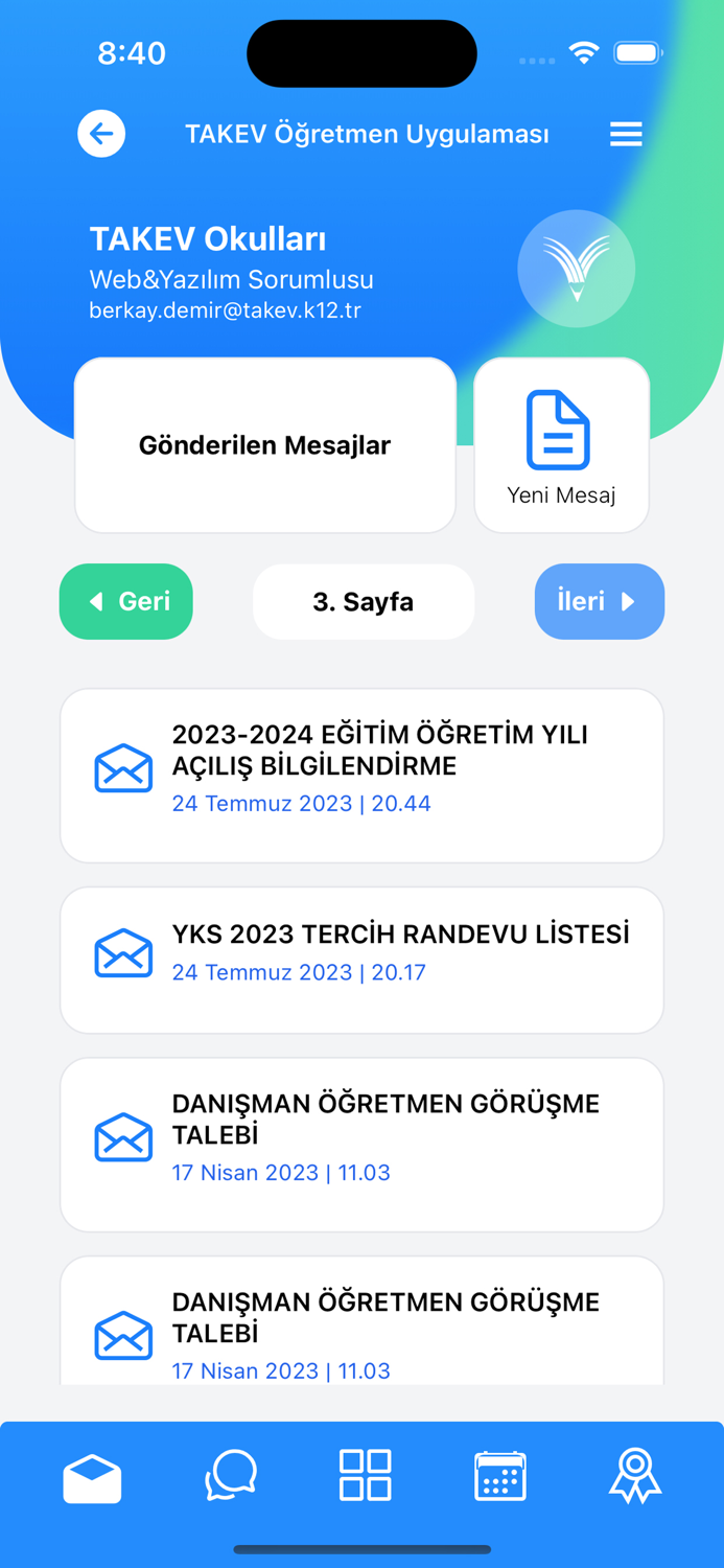 Takev Ogretmen Uygulamasi