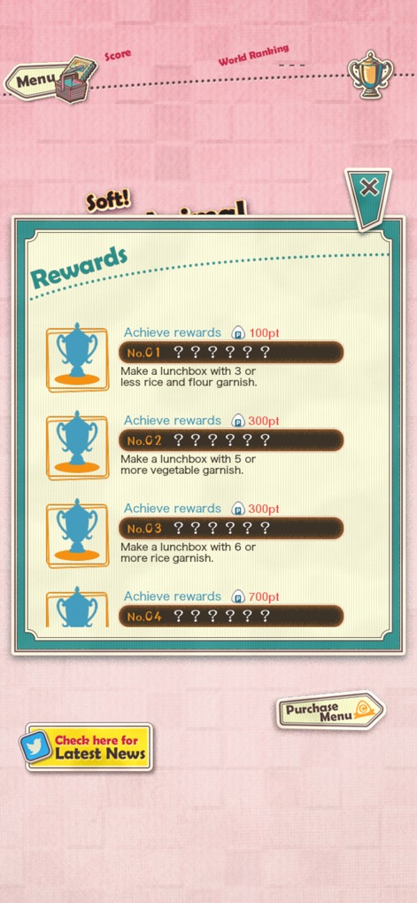Fluffy and Soft! Cute Lunchbox - Explore the tiered reward system that incentivizes gameplay, offering points for achieving specific achievement goals related to lunchbox creation.