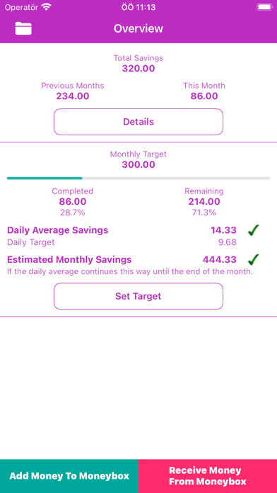 Moneybox: Track Your Savings Screenshot