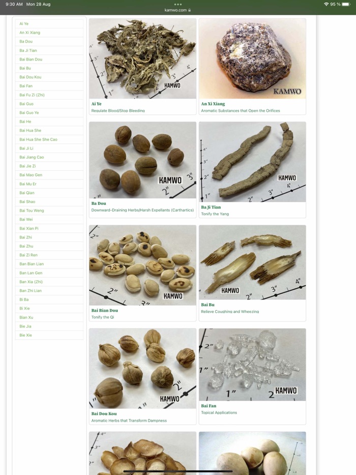 Kamwo TCM Herb Guide