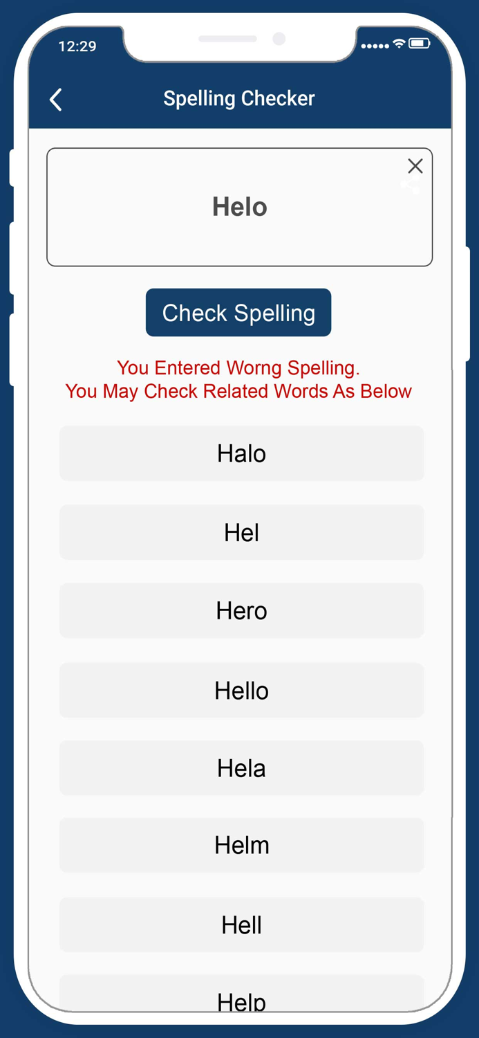 Correct Spelling Checker