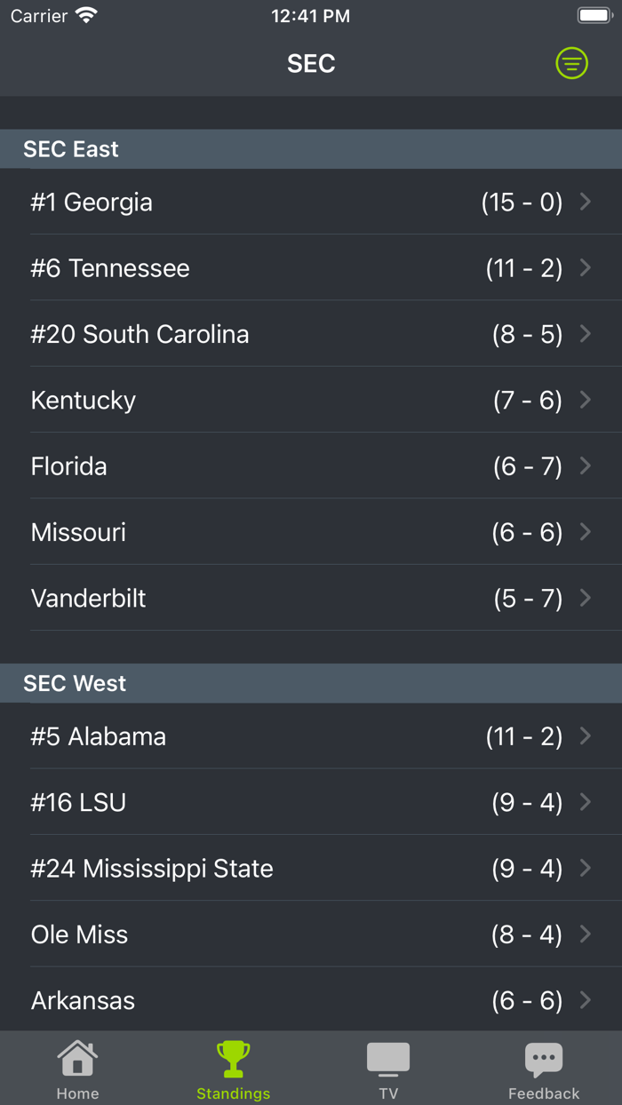 LSU Football Schedules