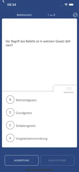 Game screenshot Wehrrecht Quiz hack