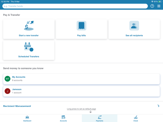 Southwest 66 CU iPad screenshot 4 - Finance app