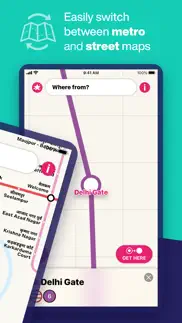 delhi metro interactive map iphone screenshot 2