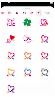 hearts 3 stickers iphone screenshot 3