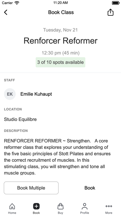 Studio Equilibre Screenshot