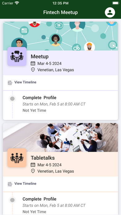 Fintech Meetup Screenshot