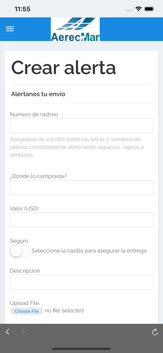 AereoMar App de Casilleros