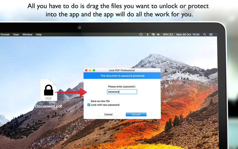 #3. Lock PDF Pro - Lock and unlock (macOS) 由: Giacomo Guglielmi