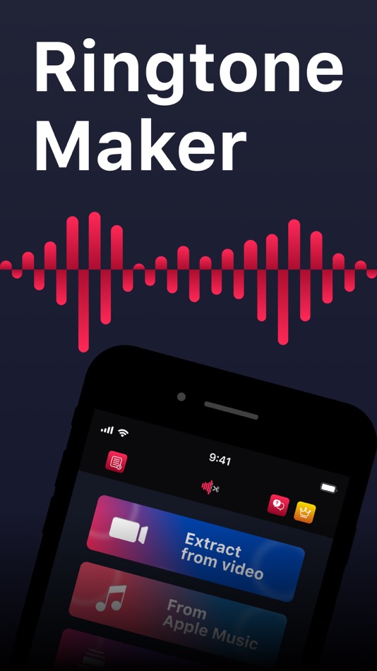 #1. Ringtone Maker: Extract Audio (iOS) 由: Tair Olzhasev