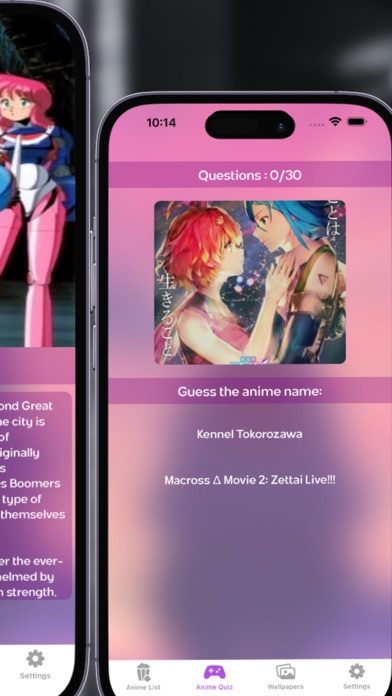 Anime Tivi : Wallpapers & Quiz Screenshot