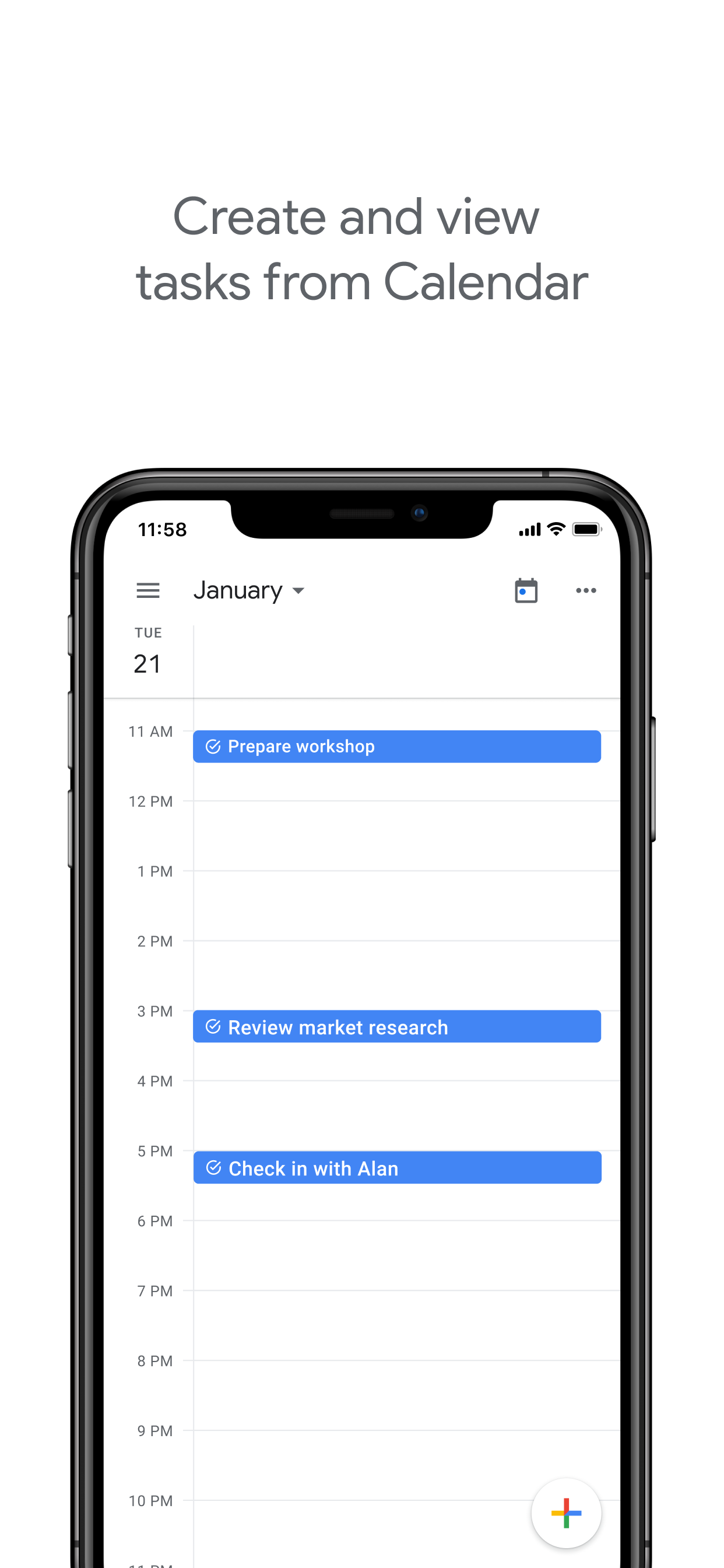 Google Tasks: Completa tareas