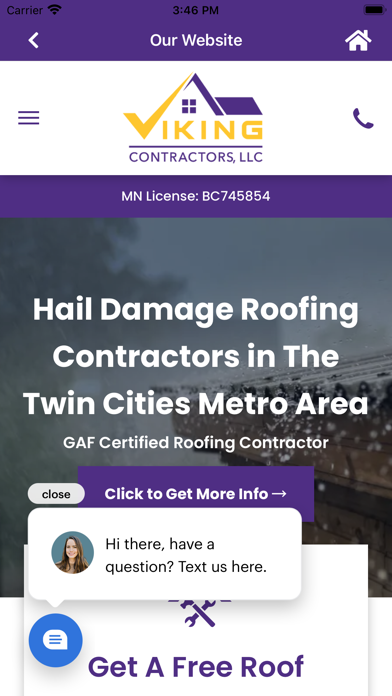 Viking Contractors, LLC Screenshot