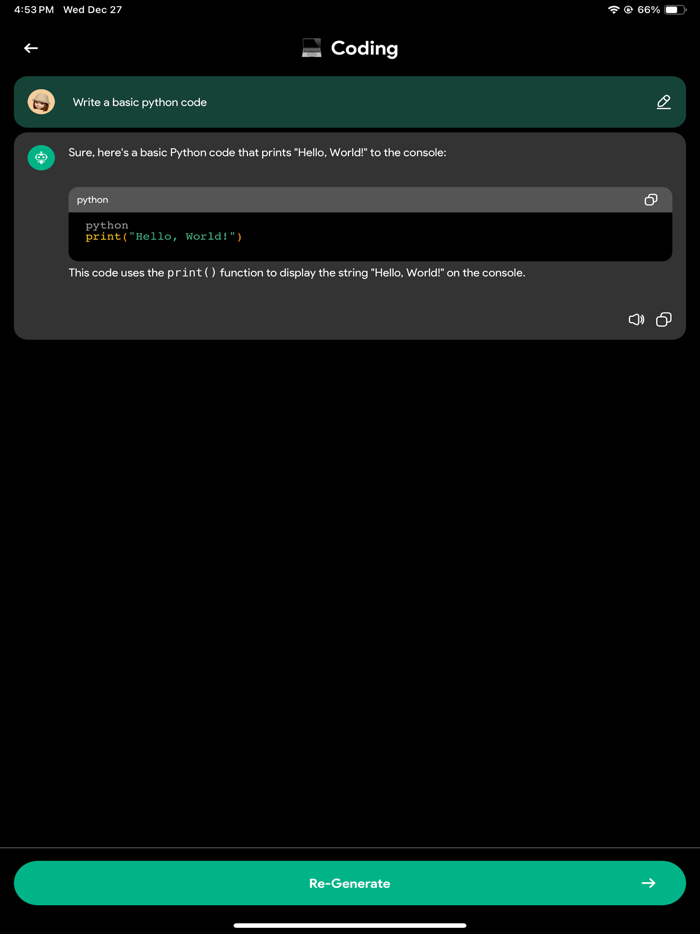 Code Assistant for School Work