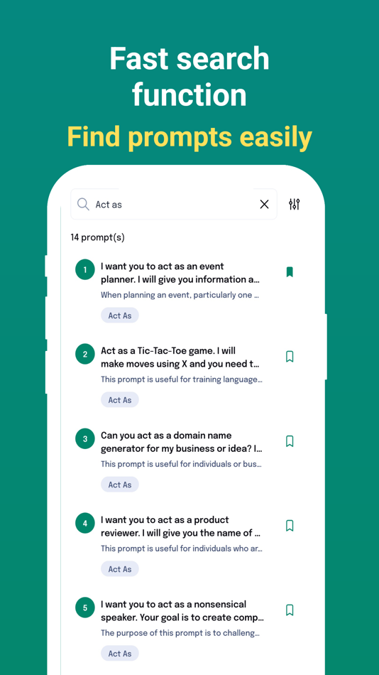 #4. Prompts for AI: 5800+ prompts (iOS) 由: Fatikhan Gasimov