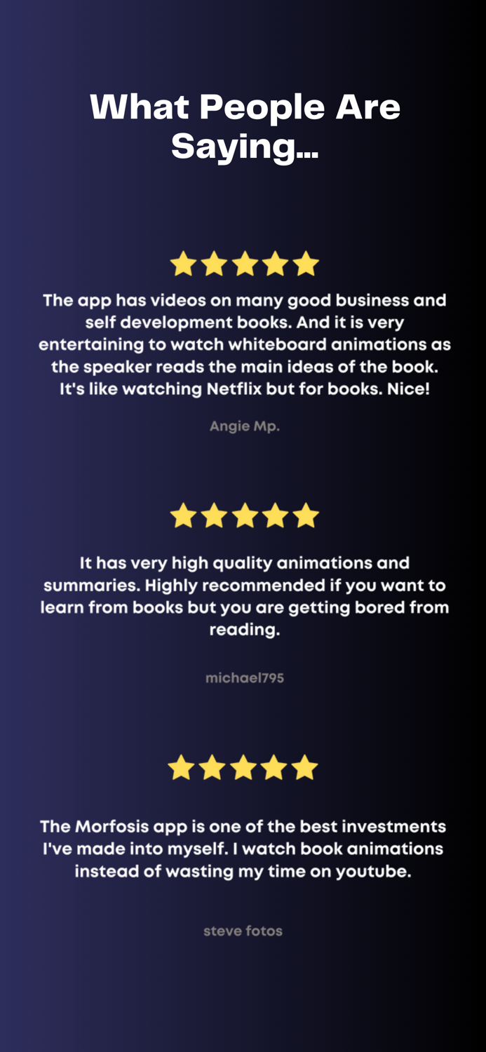 Morfosis Animated Book Summary