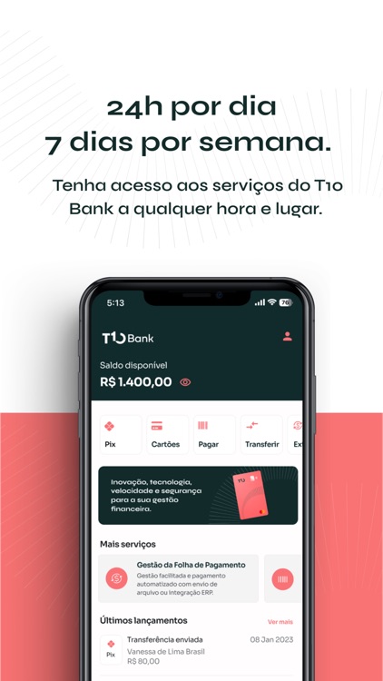 T10 Bank: Conta e cartão screenshot-7