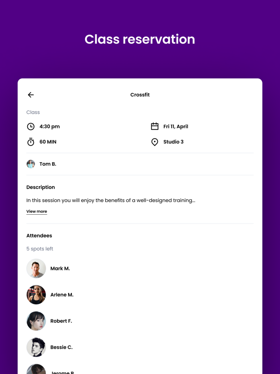 Crowned Fit iPad screenshot 5 - Health & Fitness app