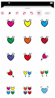 hearts 4 stickers iphone screenshot 1
