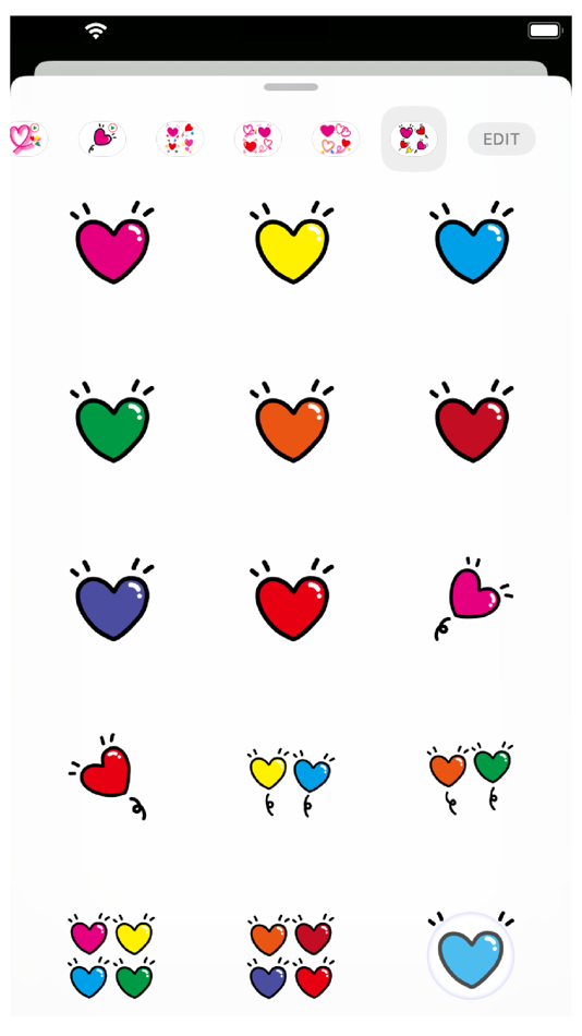 Hearts 4 Stickers - 1.1.1 - (iOS)