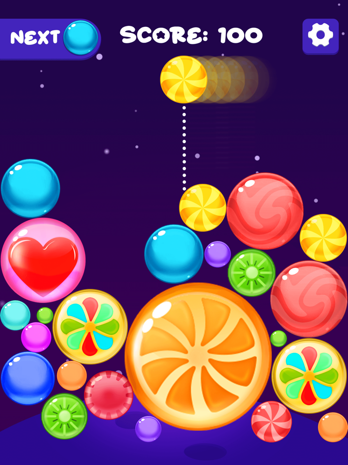 Drop and Merge Fruit Candies