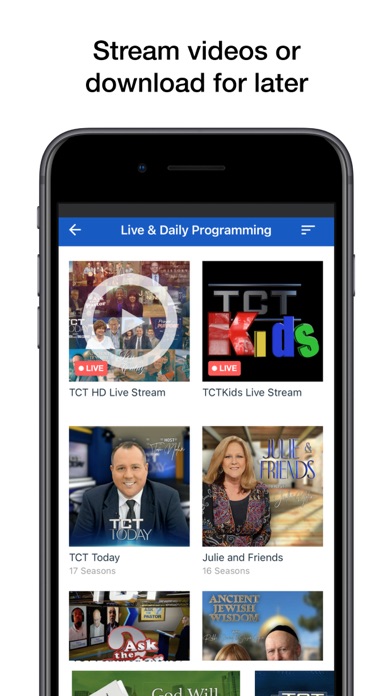 TCT - Live and On-Demand TV Screenshot