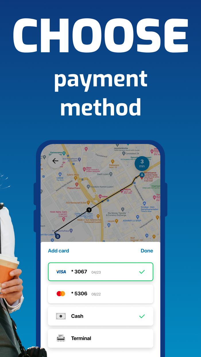 HOP IN Book Taxi Switzerland