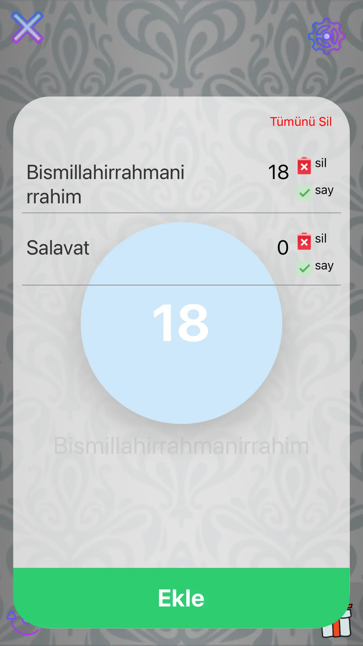 Tesbih / Zikirmatik screenshot 2