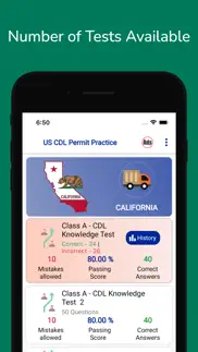 cdl permit practice test prep iphone screenshot 3
