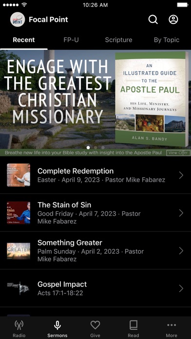 Focal Point Radio Ministries Screenshot