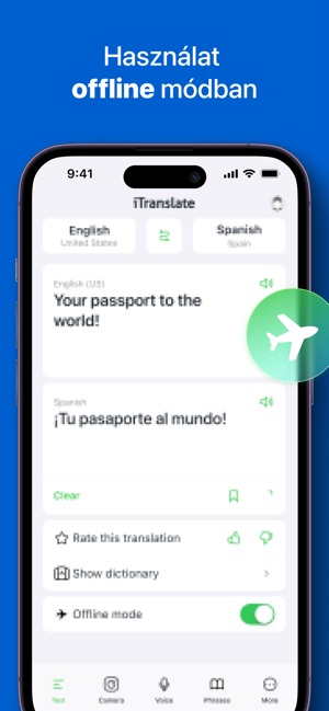 iTranslate fordító és szótár az App Store-ban
