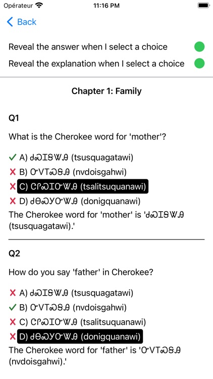 Cherokee Vocabulary Exam by Martin Tseng