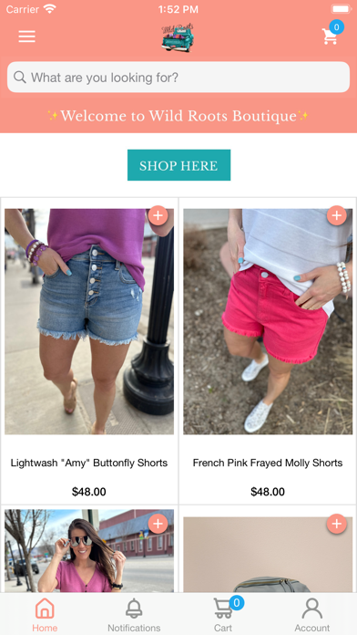 Wild Roots Boutique Screenshot