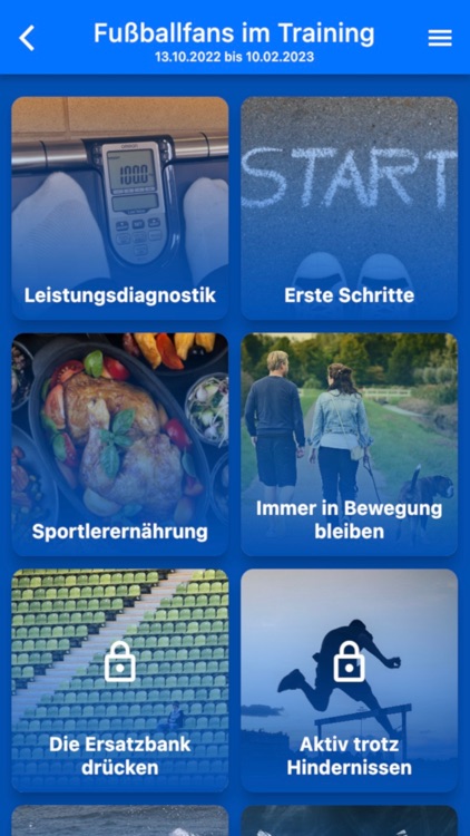 Fußballfans im Training